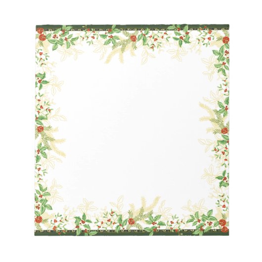 可愛いクリスマスメモ帳 ノートパッド (正面)