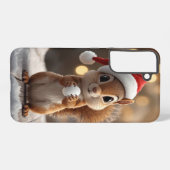 可愛いクリスマスリスザルGalaxy S22+ケース Samsung Galaxyケース (裏面横)