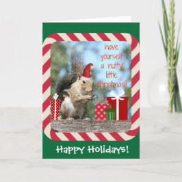 可愛いクリスマスリス、ヌティのクリスマス!! シーズンカード