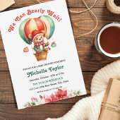 可愛いクリスマス我々は心底待ち男の赤ちゃんシャワー 招待状