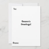 可愛いクリスマス柄の子猫グループ カード (裏面)