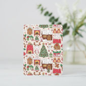 可愛いクリスマス柄 シーズンカード (スタンド正面)