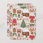 可愛いクリスマス柄 シーズンカード (正面/裏面)