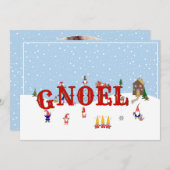 可愛いクリスマス格言G-Noelファミリー1 – 写真 シーズンカード (正面/裏面)
