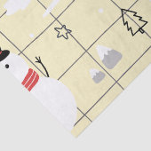 可愛いクリスマス雪だるま柄 薄葉紙 (詳細)