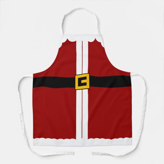 可愛いクリスマス・ミセス・クロースかサンタ・スーツ エプロン (正面)