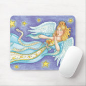 可愛いクリスマス、ミュージシャンエンジェル遊ズ・ザ・ホーン マウスパッド (マウス)