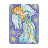 可愛いクリスマス、ミュージシャンエンジェル遊ズ・ザ・ホーン マグネット (縦)