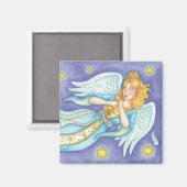 可愛いクリスマス、ミュージシャンエンジェル遊ズ・ザ・ホーン マグネット (正面/裏面)