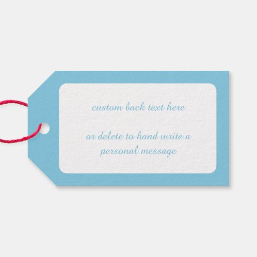 可愛いクリスマス、子猫と猫のサンタクロース! ギフトタグ (裏面横)