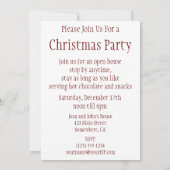 可愛いクリスマス、子猫と猫のサンタクロース! 招待状 (裏面)