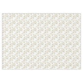 可愛いクリーム色の花の木の結婚式 テーブルクロス (正面(横))