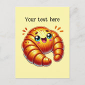 可愛いクロワッサンカスタマイズ好き ポストカード (正面)