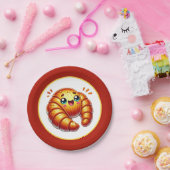 可愛いクロワッサン好きのサービス ペーパープレート (パーティー)