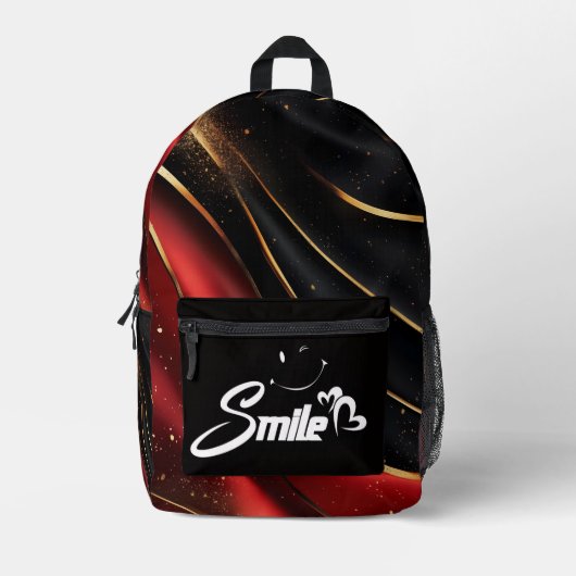 可愛いクール学校モダンにバックパック男の子 プリントバックパック (正面)