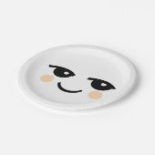 可愛いグラフィックかわいい顔紙プレート ペーパープレート (アングル)