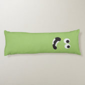 可愛いグリーンとオレンジのモンスター2面 ボディピロー (裏面)