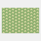 可愛いグリーンツリーカエル – 3xトランスパターン。 ラッピングペーパーシート (正面2)