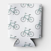 可愛いグリーンバイクはクーラー – 独自の文字を追加 缶クーラー (正面)