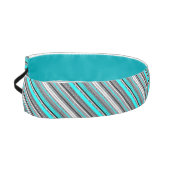 可愛いグレーアクアアステカ柄 アスレチックヘッドバンド (左)