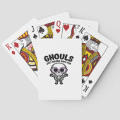 可愛いグールズがおもしろい骨格を持ちたい トランプ (裏面)