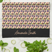 可愛いケニアヒョウ柄 キッチンタオル (折り畳み)