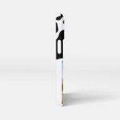 可愛いケータイ！カウプリント/シャギー牛 iPhoneケース (右側面)