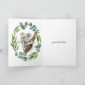 可愛いコアラとベビーYou are Koala-Ty Mothers Day カード (内部)