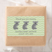 可愛いコアラはベビーシャワーのウォーターボトルのシール ラベル (インサイチュ)