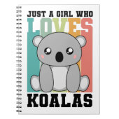 可愛いコアラを愛する女の子が恋をする ノートブック (正面)
