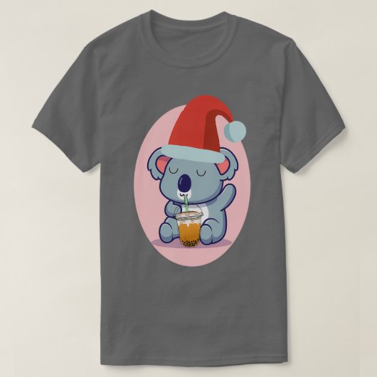 可愛いコアラクマとバブルティー3 Tシャツ (デザイン正面)