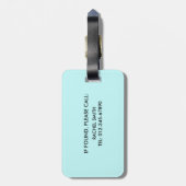 可愛いコアラパーソナライズされたトラベラーキッズラゲッジタグ ラゲッジタグ (裏面縦)