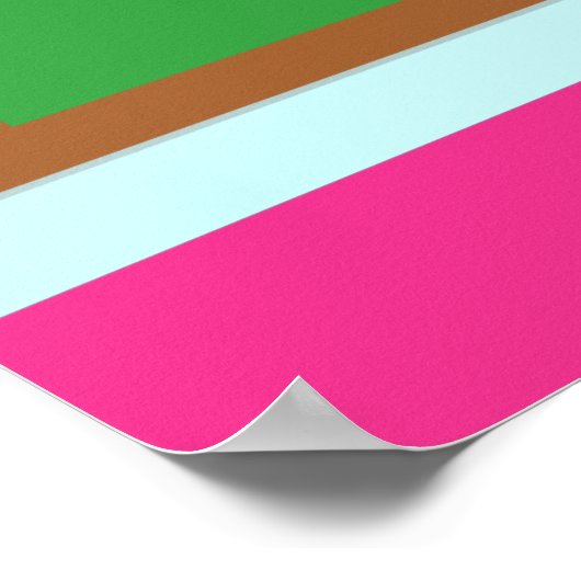 可愛いコアラ熊先生教室ルールポスター ポスター (角)