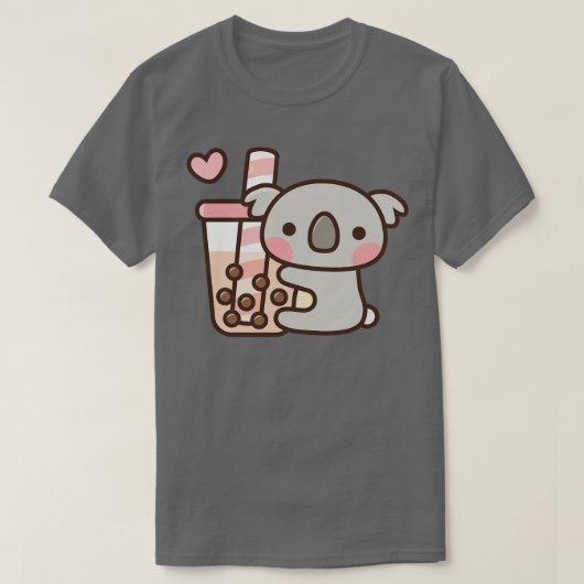 可愛いコアラ熊茶 Tシャツ (デザイン正面)