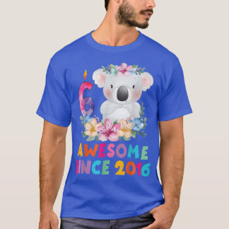 可愛いコアラ6歳の誕生日の衣装を男の子g tシャツ