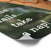 可愛いコアラ・ベア、他の全てが失敗した場合、昼寝 ポスター (角)