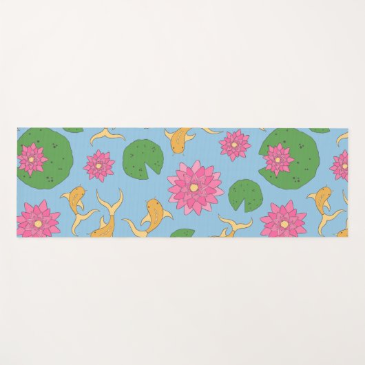 可愛いコイフィッシュ池フィットネス瞑想ヨガ ヨガマット (正面(横))