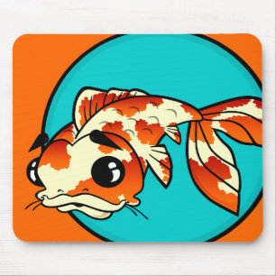 可愛いコイ魚用マウスパッド マウスパッド