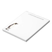 可愛いコウテイペンギンベビー パーソナライズされた ノートパッド (回転)