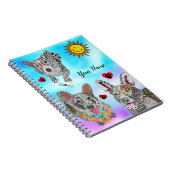 可愛いコカラフルルギスパイラルノート ノートブック (右側)