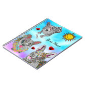 可愛いコカラフルルギスパイラルノート ノートブック (左側)