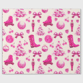 可愛いコケガーリーッ名門私立校風のク・クリスマス ラッピングペーパー (フラット)