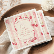 可愛いコケットさくらんぼオントップベビーシャワー