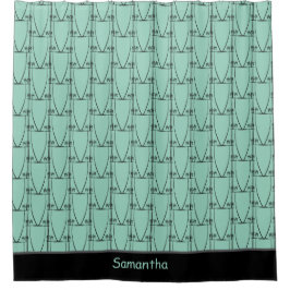 可愛いココ素晴らしヤシの木シルエット シャワーカーテン