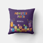 可愛いコスチュームハローウィンパーティ 子供へ クッション (裏面)