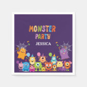 可愛いコスチュームハローウィンパーティ 子供へ スタンダードカクテルナプキン (正面)