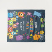 可愛いコスチュームハローウィンパーティ 子供へ タペストリー (正面(横))