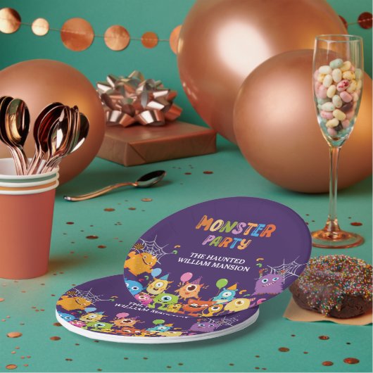 可愛いコスチュームハローウィンパーティ 子供へ ペーパープレート (複数)