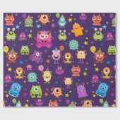 可愛いコスチュームハローウィンパーティ 子供へ ラッピングペーパー (フラット)