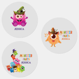 可愛いコスチュームハローウィンパーティ 子供へ ラベル